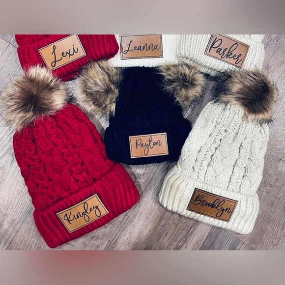 Personalized Beanies & 18” Christmas Stockings - Picture 1 of 5